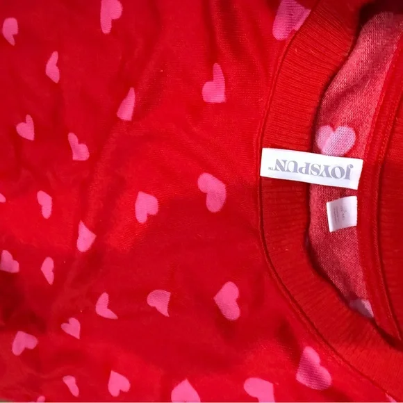 Joyspun Women’s Red Heart Pajamas - Picture 3 of 5